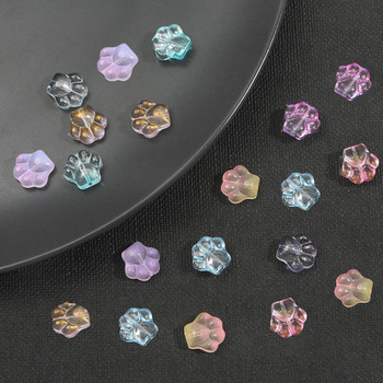 Mix Colors Cat Claw Beads Loose Spacer Glass Beads Charms Σύνδεσμος για βραχιόλι κολιέ Για DIY γυάλινα αξεσουάρ