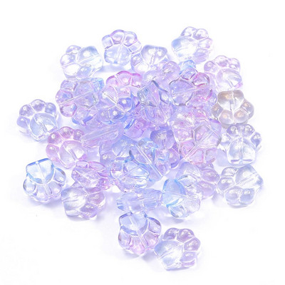 Mix Colors Cat Claw Beads Loose Spacer Glass Beads Charms Σύνδεσμος για βραχιόλι κολιέ Για DIY γυάλινα αξεσουάρ