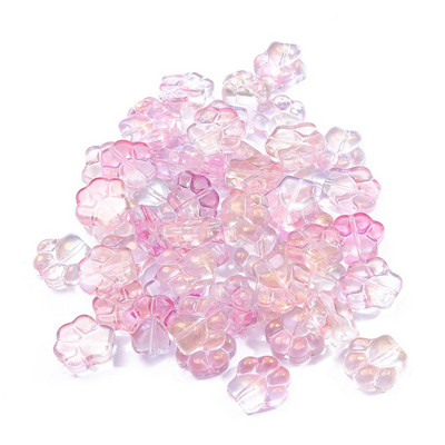 Mix Colors Cat Claw Beads Loose Spacer Glass Beads Charms Σύνδεσμος για βραχιόλι κολιέ Για DIY γυάλινα αξεσουάρ