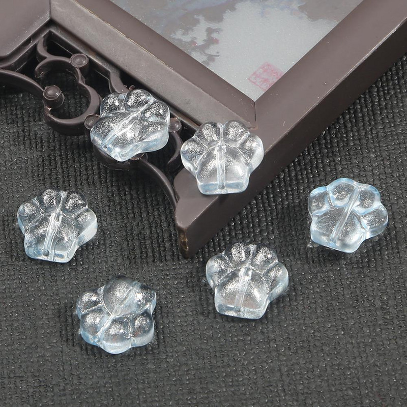 Mix Colors Cat Claw Beads Loose Spacer Glass Beads Charms Σύνδεσμος για βραχιόλι κολιέ Για DIY γυάλινα αξεσουάρ