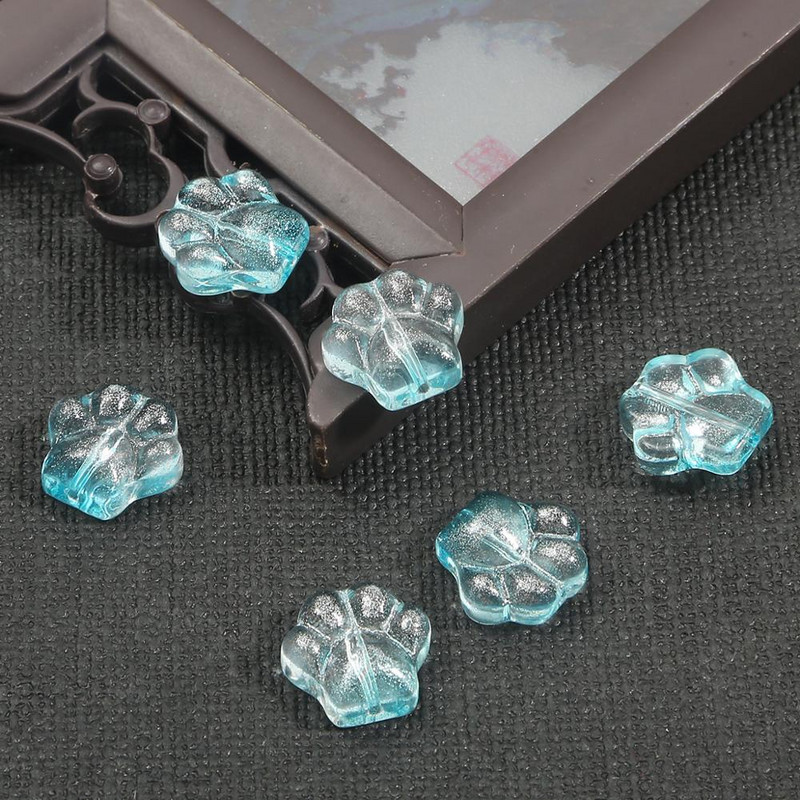 Mix Colors Cat Claw Beads Loose Spacer Glass Beads Charms Σύνδεσμος για βραχιόλι κολιέ Για DIY γυάλινα αξεσουάρ