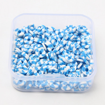 200 tk/karp segatud lamedad ümmargused polümeersed savihelmed saviketas lahtised vahehelmed ehete valmistamiseks isetehtud käevõru kaelakee tarvikud