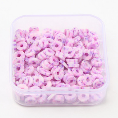 200 tk/karp segatud lamedad ümmargused polümeersed savihelmed saviketas lahtised vahehelmed ehete valmistamiseks isetehtud käevõru kaelakee tarvikud