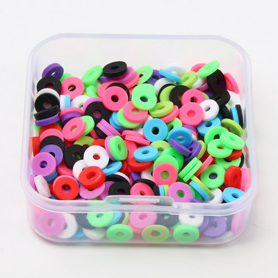 200 tk/karp segatud lamedad ümmargused polümeersed savihelmed saviketas lahtised vahehelmed ehete valmistamiseks isetehtud käevõru kaelakee tarvikud