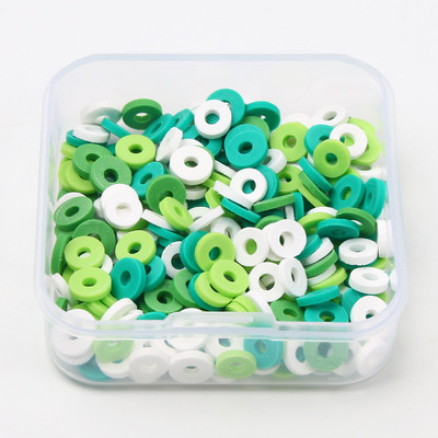 200 tk/karp segatud lamedad ümmargused polümeersed savihelmed saviketas lahtised vahehelmed ehete valmistamiseks isetehtud käevõru kaelakee tarvikud