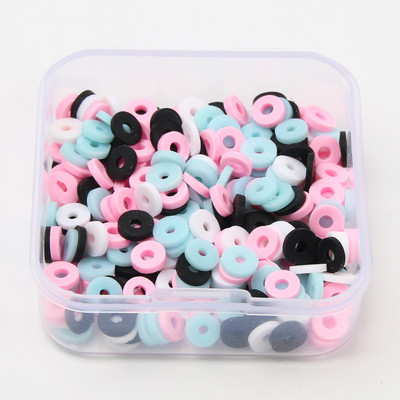 200 tk/karp segatud lamedad ümmargused polümeersed savihelmed saviketas lahtised vahehelmed ehete valmistamiseks isetehtud käevõru kaelakee tarvikud