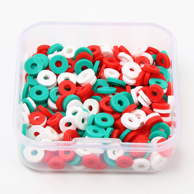 200 tk/karp segatud lamedad ümmargused polümeersed savihelmed saviketas lahtised vahehelmed ehete valmistamiseks isetehtud käevõru kaelakee tarvikud