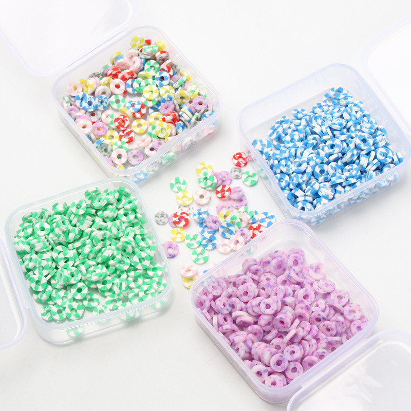 200 tk/karp segatud lamedad ümmargused polümeersed savihelmed saviketas lahtised vahehelmed ehete valmistamiseks isetehtud käevõru kaelakee tarvikud