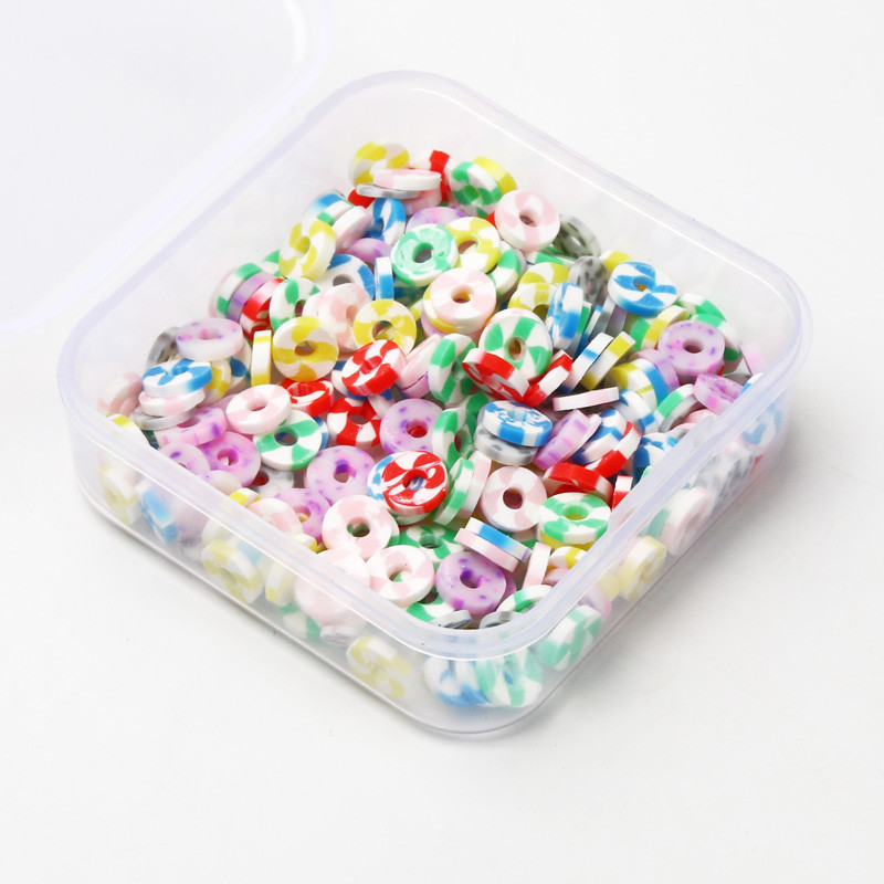 200 tk/karp segatud lamedad ümmargused polümeersed savihelmed saviketas lahtised vahehelmed ehete valmistamiseks isetehtud käevõru kaelakee tarvikud