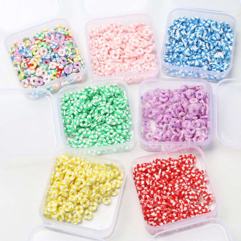 200 tk/karp segatud lamedad ümmargused polümeersed savihelmed saviketas lahtised vahehelmed ehete valmistamiseks isetehtud käevõru kaelakee tarvikud