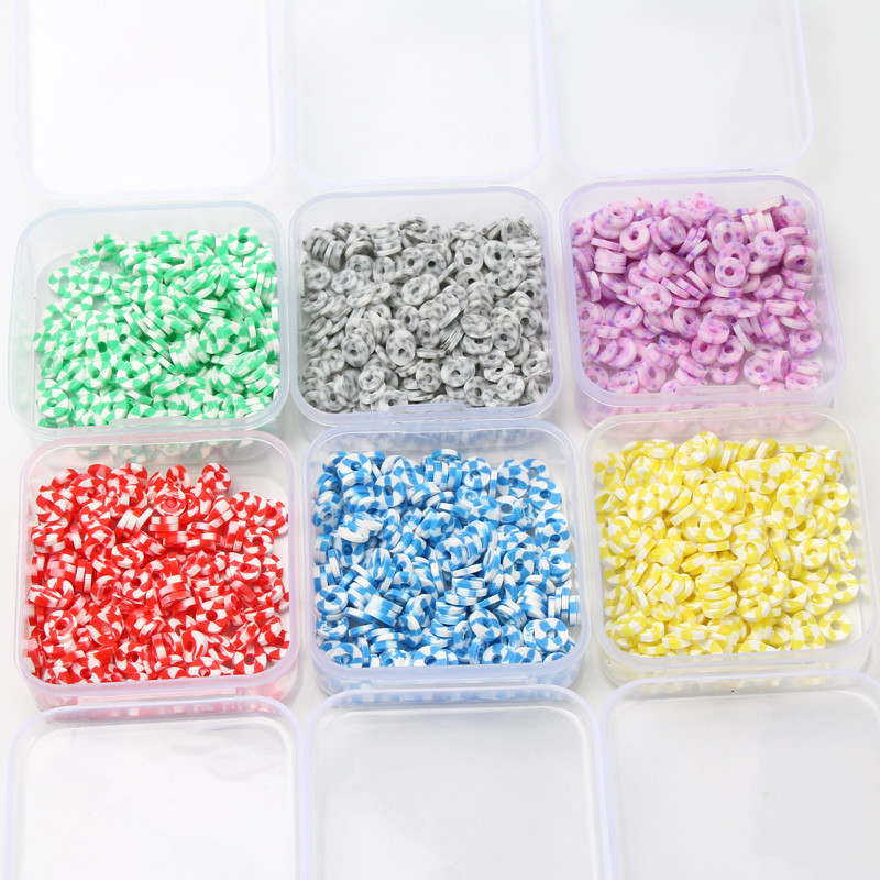 200 tk/karp segatud lamedad ümmargused polümeersed savihelmed saviketas lahtised vahehelmed ehete valmistamiseks isetehtud käevõru kaelakee tarvikud