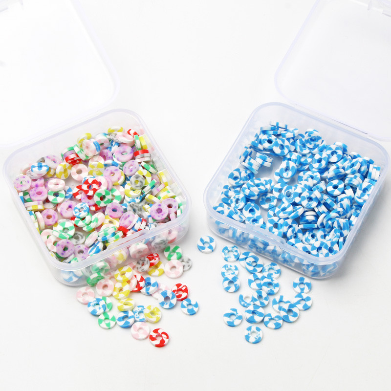 200 tk/karp segatud lamedad ümmargused polümeersed savihelmed saviketas lahtised vahehelmed ehete valmistamiseks isetehtud käevõru kaelakee tarvikud