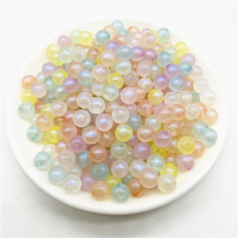 ΝΕΑ 6mm 8mm 10mm Ακρυλικές Χάντρες Αποστάτης Γοργόνας Στρογγυλές Χάντρες για Κοσμήματα Κατασκευή DIY Γούρια Βραχιόλια Αξεσουάρ κολιέ