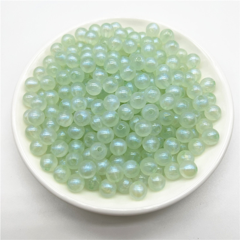 ΝΕΑ 6mm 8mm 10mm Ακρυλικές Χάντρες Αποστάτης Γοργόνας Στρογγυλές Χάντρες για Κοσμήματα Κατασκευή DIY Γούρια Βραχιόλια Αξεσουάρ κολιέ