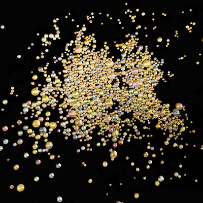 Klaasmulli rant mittepoorne AB maagiline väike ümmargune rant mullihelmes läbipaistev blister küünte täiustamise mikrohelmes isetegemise materjal