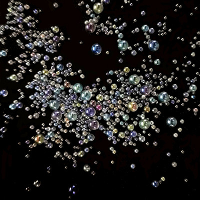 Klaasmulli rant mittepoorne AB maagiline väike ümmargune rant mullihelmes läbipaistev blister küünte täiustamise mikrohelmes isetegemise materjal