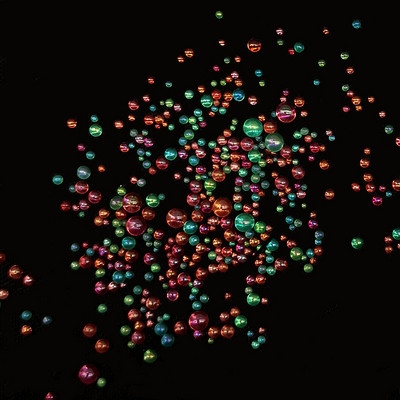 Klaasmulli rant mittepoorne AB maagiline väike ümmargune rant mullihelmes läbipaistev blister küünte täiustamise mikrohelmes isetegemise materjal