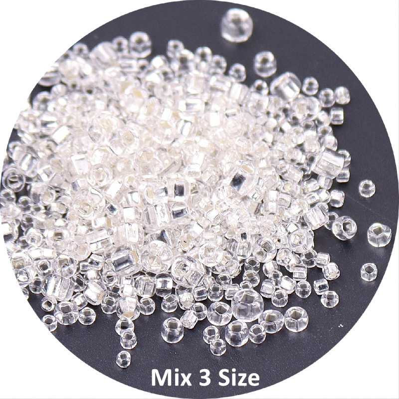 2mm 3mm 4mm négyzet alakú lyukú üvegmag gyöngyök varázslat cseh öntöző gyöngyök ékszerkészítéshez karkötő nyaklánc barkács kiegészítők