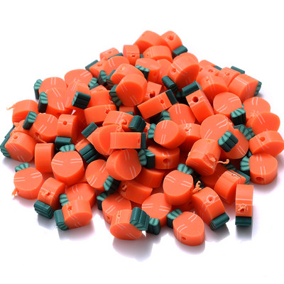 30 vnt. raudono obuolio formos molio tarpiklio karoliukai 10 mm žavūs vaisių polimeriniai moliniai karoliukai, skirti rankų darbo papuošalams gaminti „pasidaryk pats“ apyrankių priedai