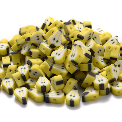 30 vnt. raudono obuolio formos molio tarpiklio karoliukai 10 mm žavūs vaisių polimeriniai moliniai karoliukai, skirti rankų darbo papuošalams gaminti „pasidaryk pats“ apyrankių priedai