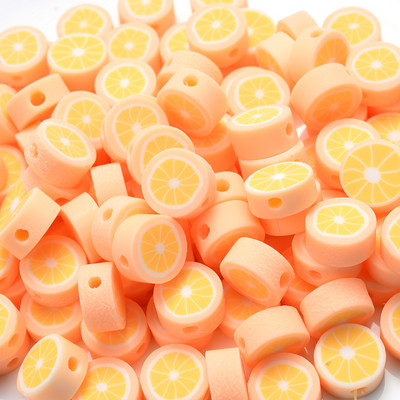 30 vnt. raudono obuolio formos molio tarpiklio karoliukai 10 mm žavūs vaisių polimeriniai moliniai karoliukai, skirti rankų darbo papuošalams gaminti „pasidaryk pats“ apyrankių priedai