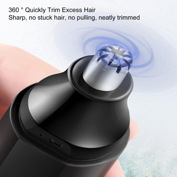 1 комплект издръжлив компактен уред за премахване на косми от носа Лесен за почистване бръснарски жени мъже електрически безжичен тример за косми в носа