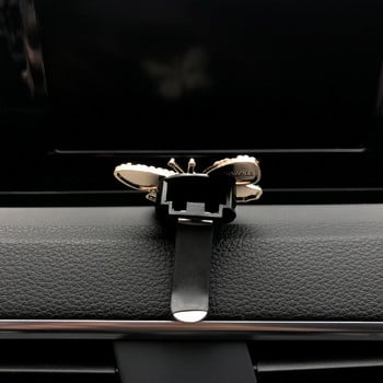 Car Air Outlet Perfume Clip Exquisite Diamond Studded Butterfly Air Condition Outlet Jewelry Goddess Car AromatherapyClip