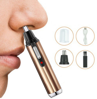 Mașină de tuns electrică pentru nas, reîncărcabilă, multi-kinetică, unisex, complet automată, lavabilă, pentru bărbierit.