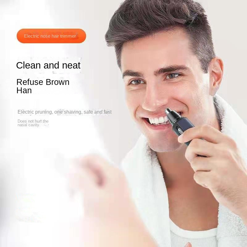 Mașină de tuns electrică pentru nas, reîncărcabilă, multi-kinetică, unisex, complet automată, lavabilă, pentru bărbierit.
