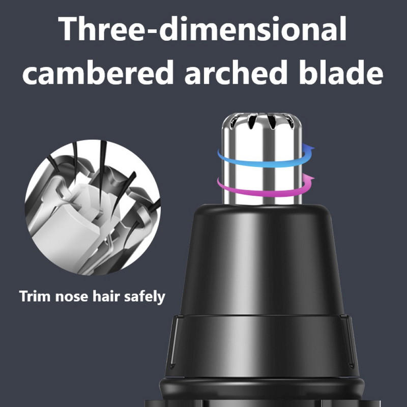 1 set de tuns electric pentru bărbierit pentru nas urechi, pentru îngrijirea feței în siguranță, mașină de tuns pentru păr reîncărcabilă pentru bărbați, pentru îndepărtarea părului, aparat de ras Barba