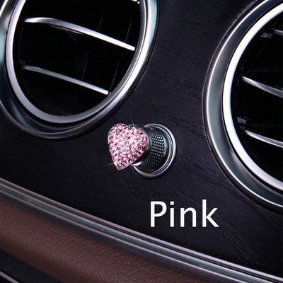 6 tk Moodsad autokleebised 6 värvi kristallist kivist automaatkäivitusega mootori süütevõtmepael auto sisetarvikute jaoks