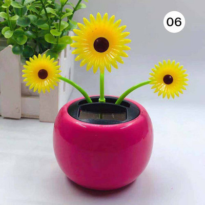 Päikeseenergia õunalillekaunistus Automaatselt õõtsuv päevalillekaunistused Autokaunistused Päikesekaunistused Tahvlite kaunistus