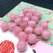 Nauja 10 vnt netaisyklingų apvalių akrilo karoliukų tarpiklis palaidi karoliukai papuošalams gaminti „pasidaryk pats“ apyrankė #Pink