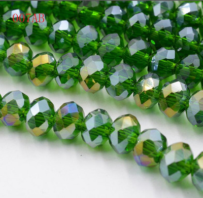 hulgimüük 50tk partii A string 6mm valge,punane AB,roosa AB lihvitud klaasist kristallhelmed 10 värvivalik