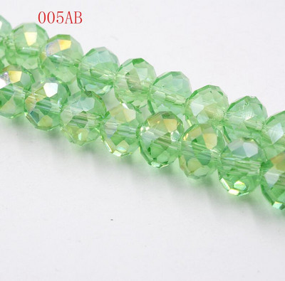 hulgimüük 50tk partii A string 6mm valge,punane AB,roosa AB lihvitud klaasist kristallhelmed 10 värvivalik