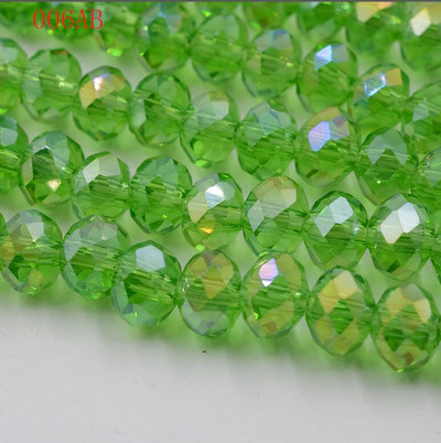 hulgimüük 50tk partii A string 6mm valge,punane AB,roosa AB lihvitud klaasist kristallhelmed 10 värvivalik