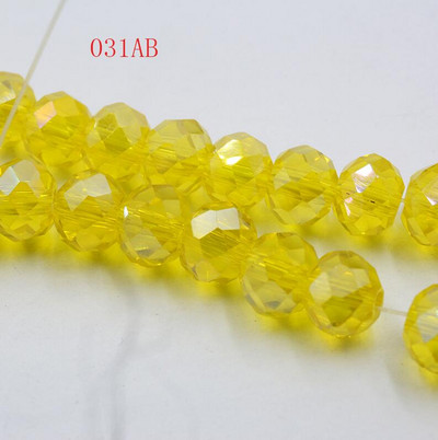 hulgimüük 50tk partii A string 6mm valge,punane AB,roosa AB lihvitud klaasist kristallhelmed 10 värvivalik