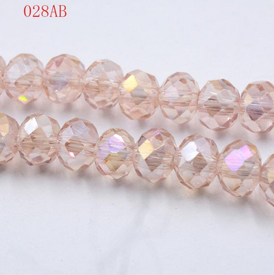 hulgimüük 50tk partii A string 6mm valge,punane AB,roosa AB lihvitud klaasist kristallhelmed 10 värvivalik