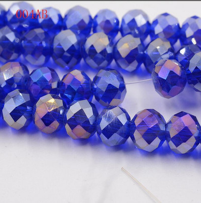 hulgimüük 50tk partii A string 6mm valge,punane AB,roosa AB lihvitud klaasist kristallhelmed 10 värvivalik