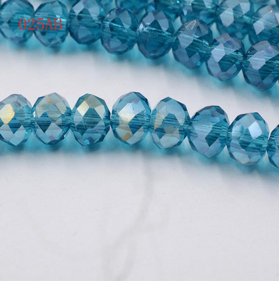 hulgimüük 50tk partii A string 6mm valge,punane AB,roosa AB lihvitud klaasist kristallhelmed 10 värvivalik