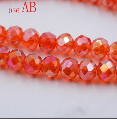 hulgimüük 50tk partii A string 6mm valge,punane AB,roosa AB lihvitud klaasist kristallhelmed 10 värvivalik