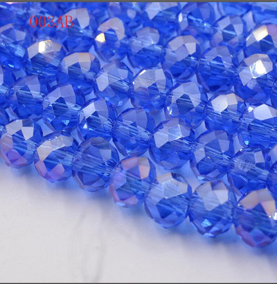 hulgimüük 50tk partii A string 6mm valge,punane AB,roosa AB lihvitud klaasist kristallhelmed 10 värvivalik