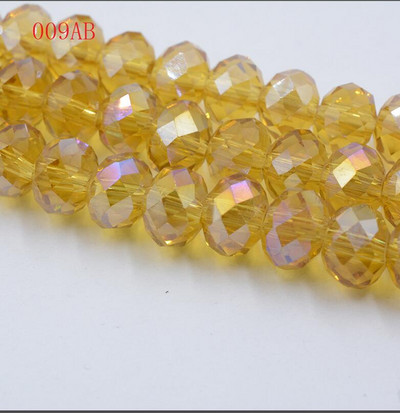 hulgimüük 50tk partii A string 6mm valge,punane AB,roosa AB lihvitud klaasist kristallhelmed 10 värvivalik