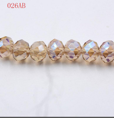 hulgimüük 50tk partii A string 6mm valge,punane AB,roosa AB lihvitud klaasist kristallhelmed 10 värvivalik