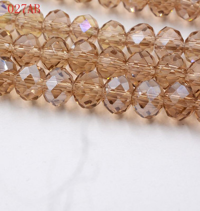 hulgimüük 50tk partii A string 6mm valge,punane AB,roosa AB lihvitud klaasist kristallhelmed 10 värvivalik