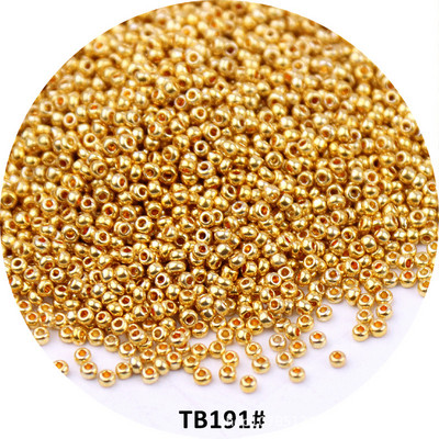 5/10g 1,5mm Ομοιόμορφες μεταλλικές χάντρες μπρονζέ γυάλινες χάντρες 15/0 Golden Japan Loose Seed Beads for Jewelry Making Bracelets Accessories DIY