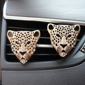 Automobilių oro gaiviklis automobilių salone. Aromatinis automobilio difuzorius Vent Clip Diamond Leopard Solid Kvepalai Bling Automobilių priedai Auto