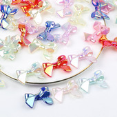 20 kom/lot Bowknot Shape Akrilne perle s ravnom rupom svijetle boje za izradu nakita Lanac za telefon s perlama DIY dodaci