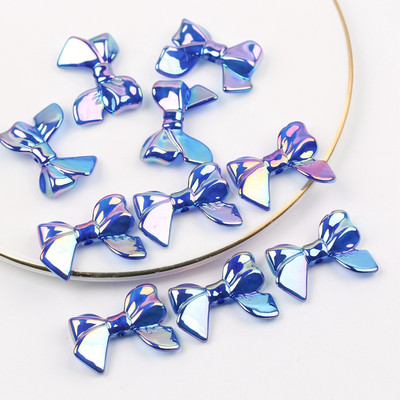 20 kom/lot Bowknot Shape Akrilne perle s ravnom rupom svijetle boje za izradu nakita Lanac za telefon s perlama DIY dodaci