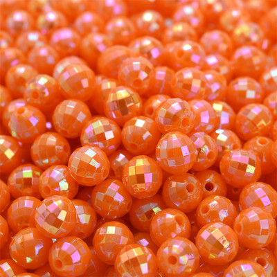 6mm 8mm polüeedriga lihvitud muldhelmed akrüülhelmed ehete valmistamiseks DIY lahtised vahehelmed kõrvarõngad käevõrud käsitöötarbed